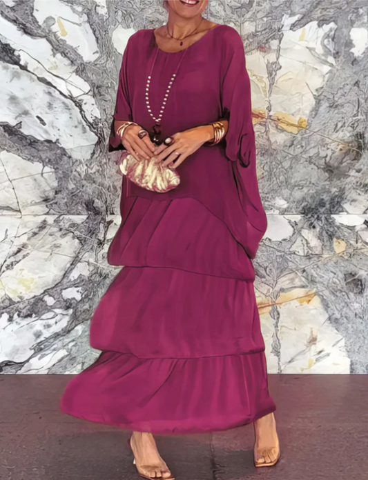 Carolina™ - Elegant Tummy Covering Maxi Dress
